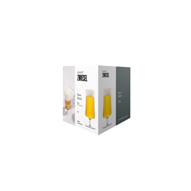 Vaso de cerveza pils Schott Zwiesel Beer Basic 30 Cl con marca de medición - 4 unidades