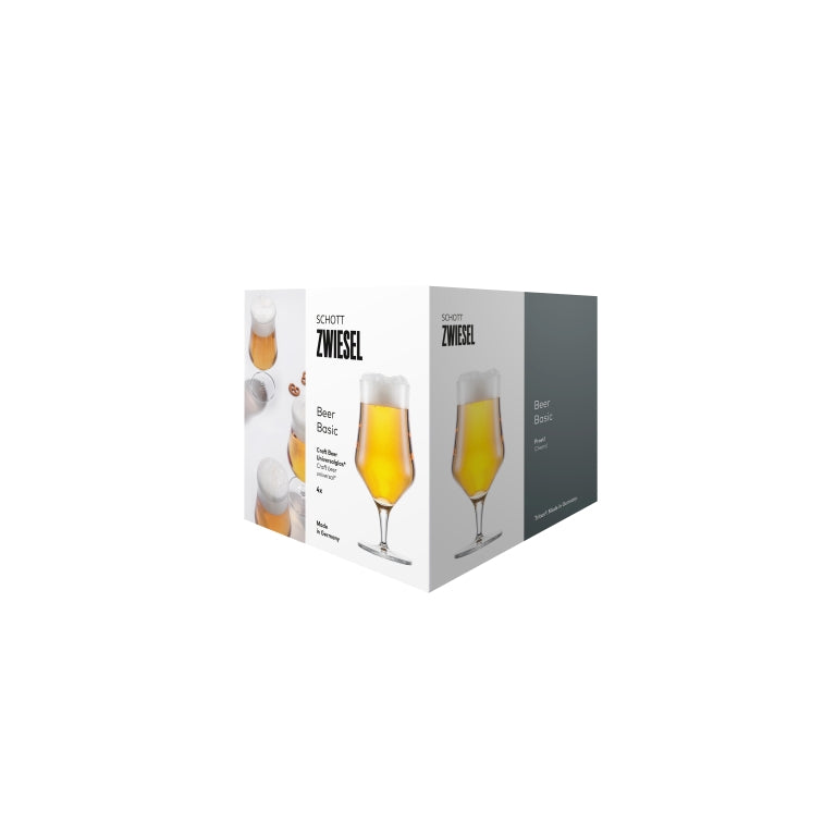 Schott Zwiesel Beer Basic Craft Beer Glass 30 Cl with Graduation Mark - 4 Pieces
