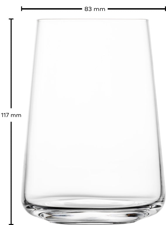 Schott Zwiesel MioVino vaso tumbler multiuso 42,5 Cl con línea de medida - 4 unidades