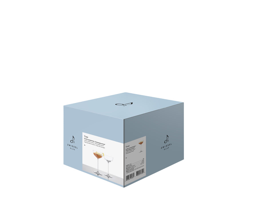 Zwiesel Glas Tone copa de cóctel grande 24,6 Cl con punto de mousse - 4 unidades