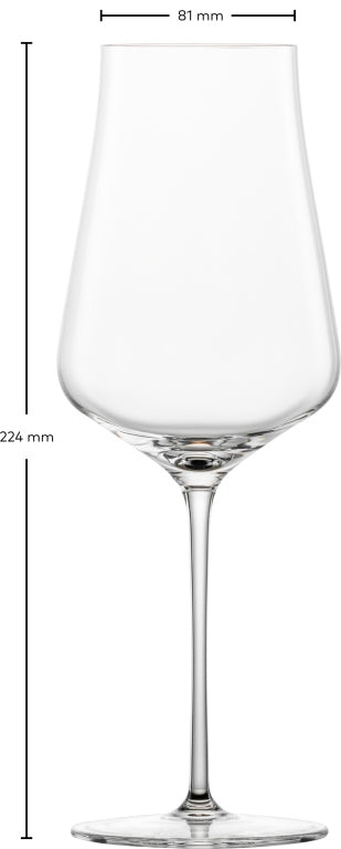 Zwiesel Glas Duo copa de vino blanco 38,1 Cl con punto de mousse en embalaje de regalo - 2 unidades