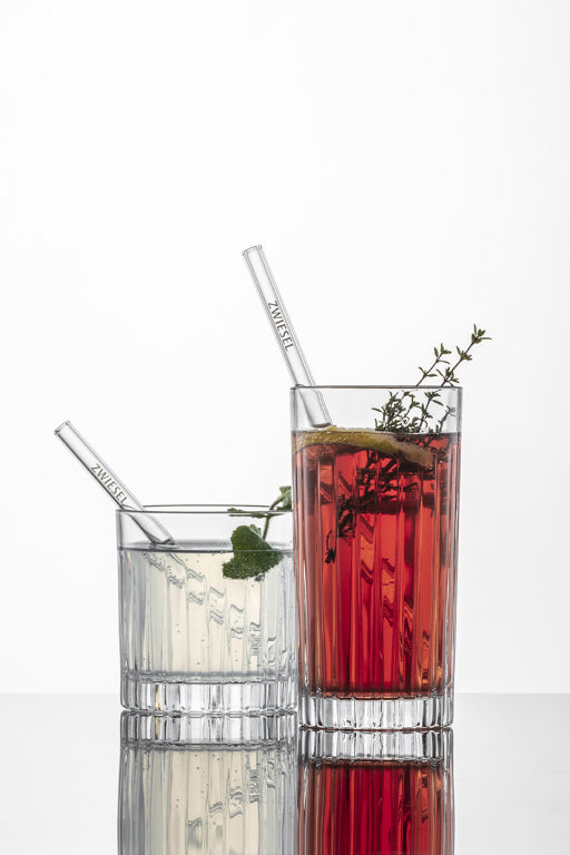 Pajitas de cristal Schott Zwiesel con logotipo, 15 Cm - 5 unidades
