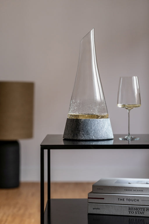 Zwiesel Glas Symbiosis decantador de 75 Cl con base de piedra