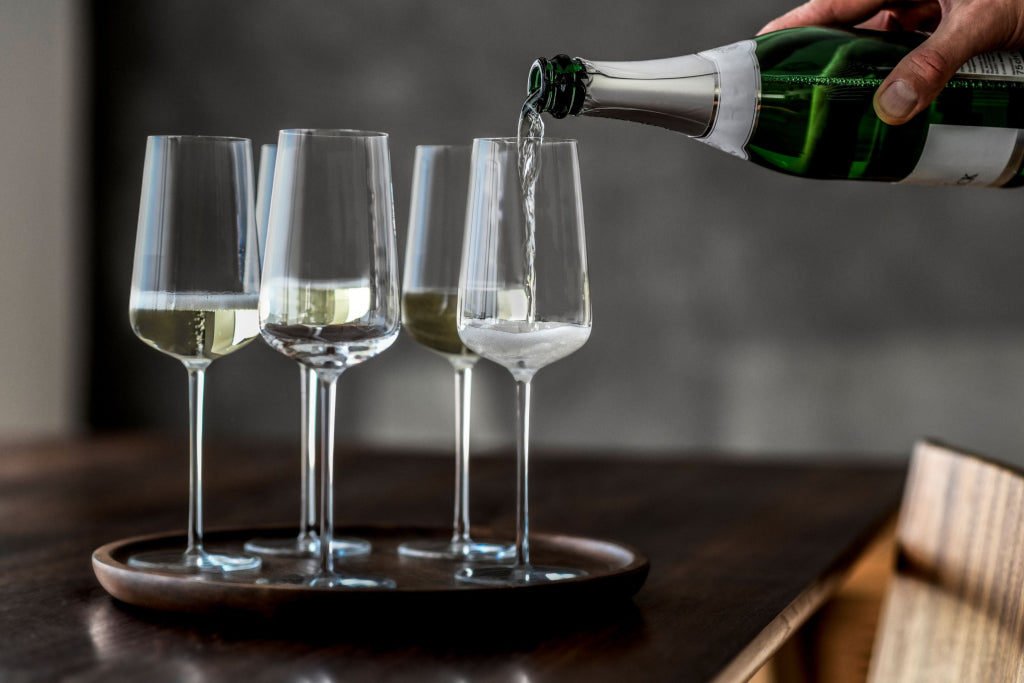 Zwiesel Glas Vervino copa de champán de 34,8 Cl con punto de nucleación en estuche de regalo - 2 unidades