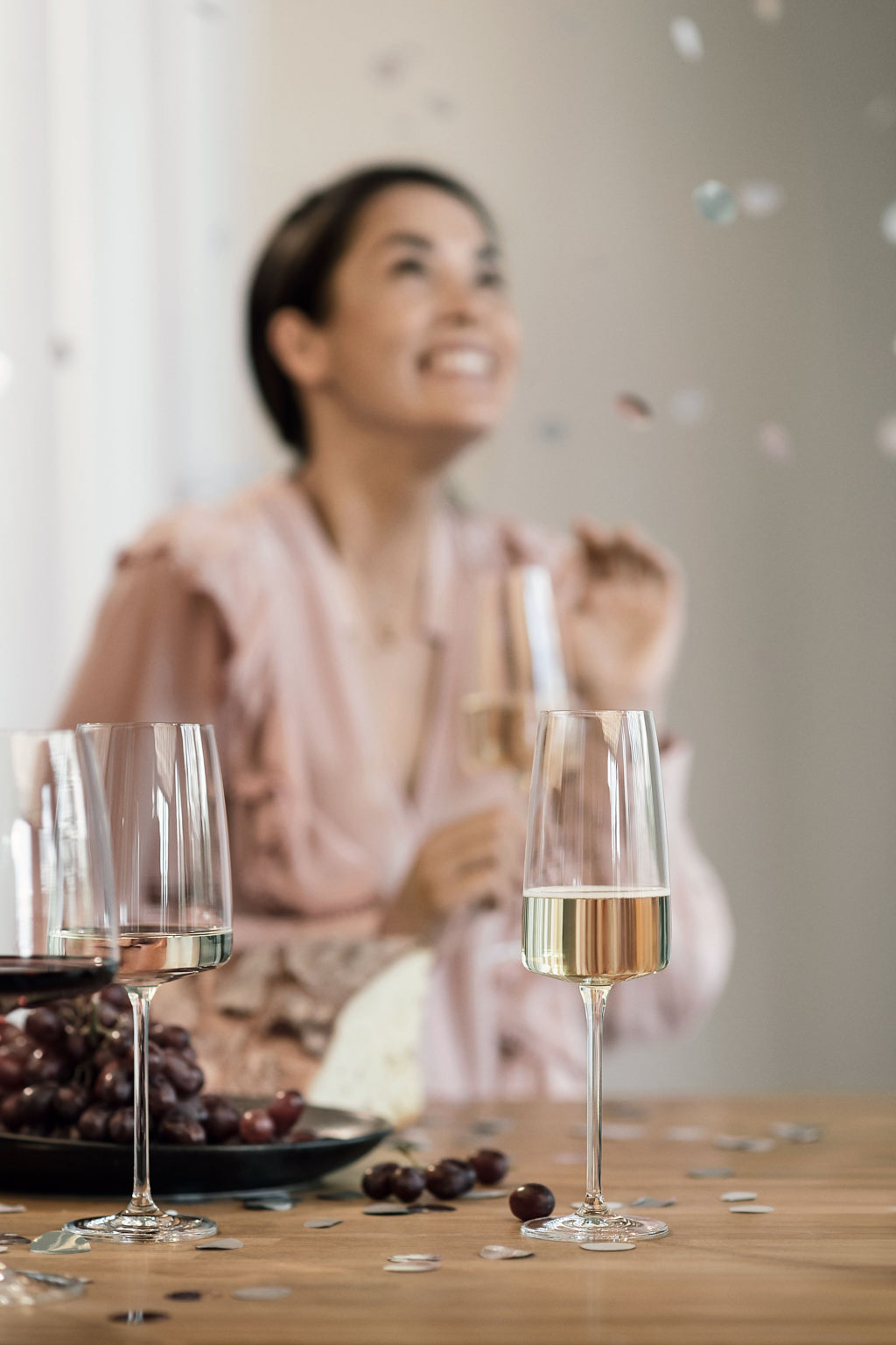 Copa de champán Zwiesel Glas Vivid Senses Light & Fresh 38,8 Cl en estuche de regalo - 2 unidades