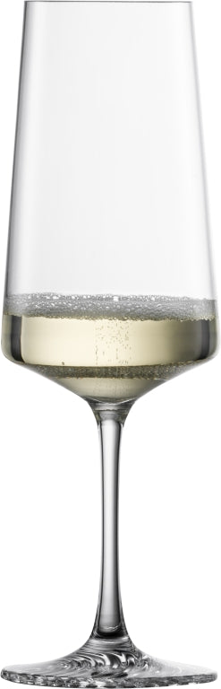 Zwiesel Glas Echo copa de champán de 39,5 Cl con punto de nucleación - 4 unidades