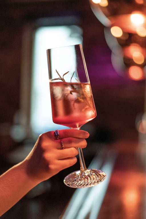Zwiesel Glas Echo copa de champán de 39,5 Cl con punto de nucleación - 4 unidades