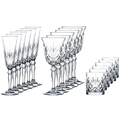 Juego de vasos RCR Melodia de 18 piezas (para vino, champán y whisky)