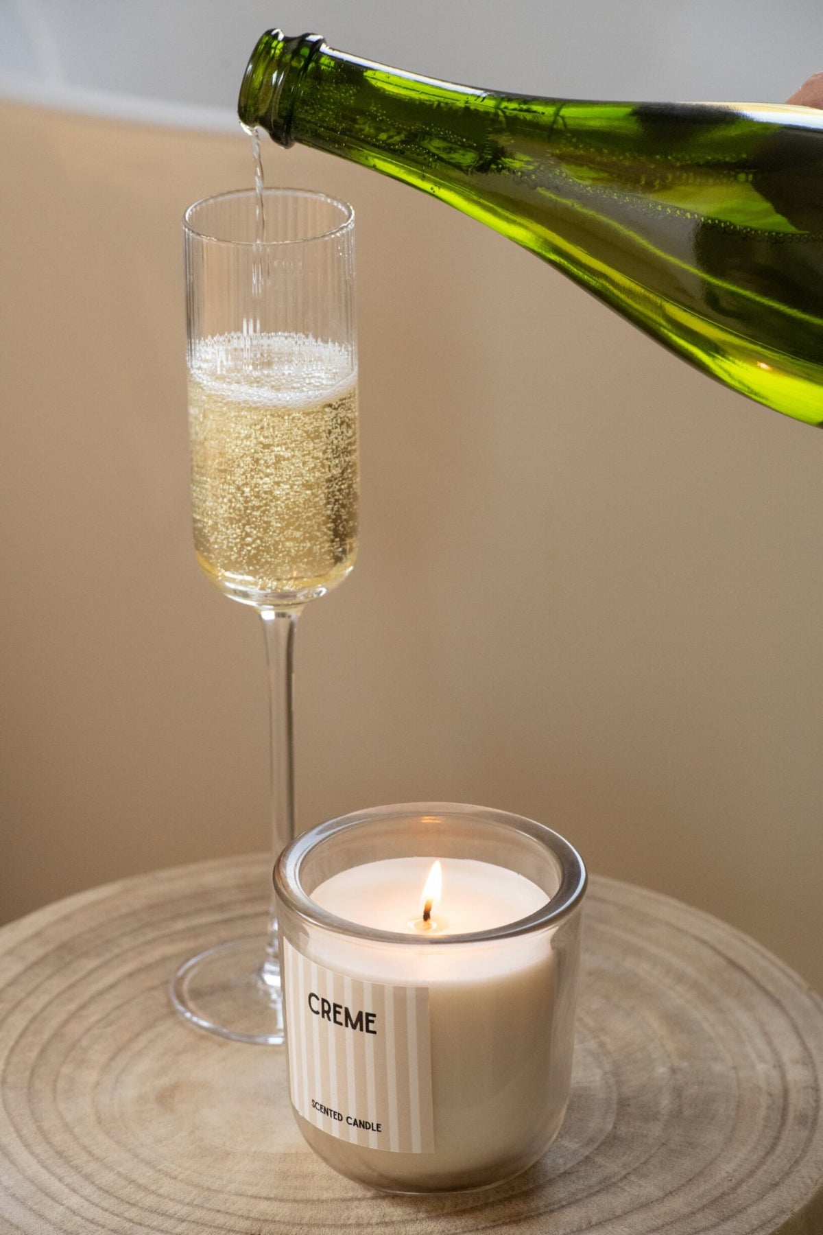 J-Line Louise Champagne Glass 18 Cl Transparent