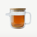 Luigi Bormioli Thermic Glass Tetera 1L antigoteo con tapa de bambú