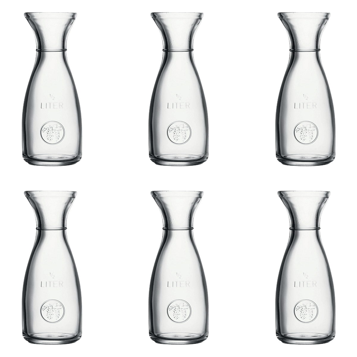 Pasabahce Bacchus Karaf 0,5 Liter - 6 Stuks - Glazen.nl