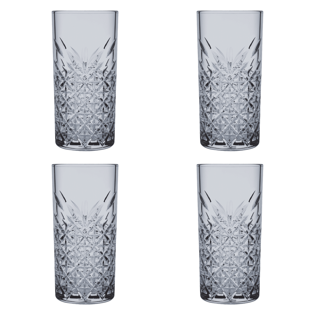 Pasabahce Timeless Longdrinkglas 45 Cl Grijs - 4 Stuks - Glazen.nl