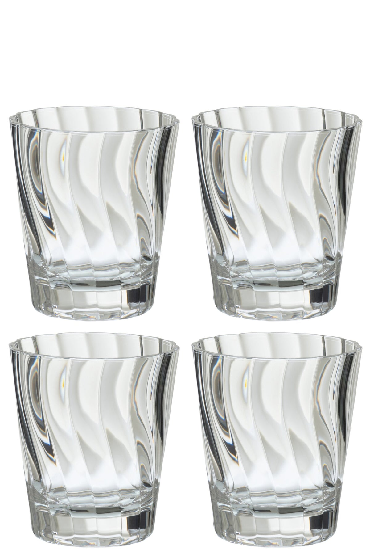 J-Line vaso de agua 42,5 Cl irrompible transparente - 4 unidades