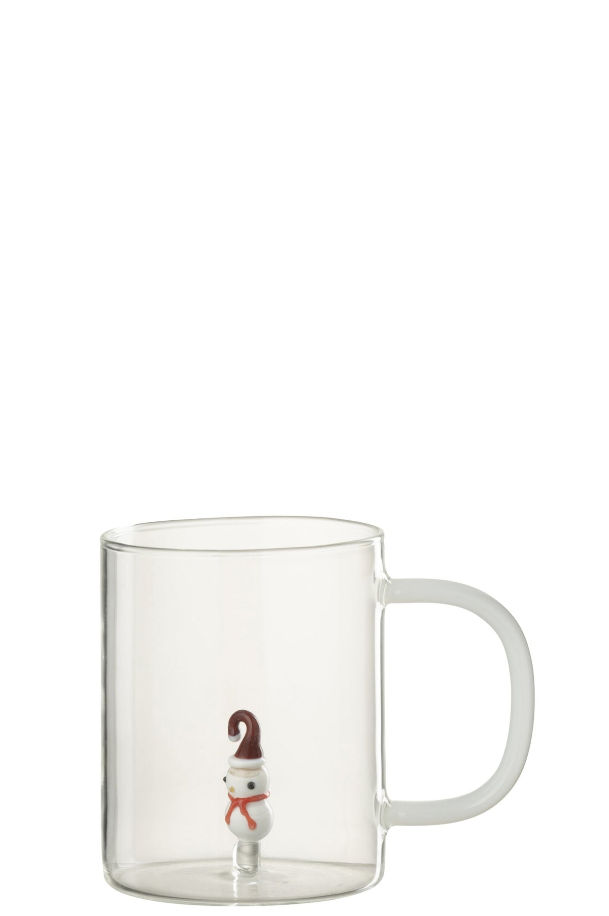 Vaso de agua J-Line de 42 cl, muñeco de nieve, transparente/surtido