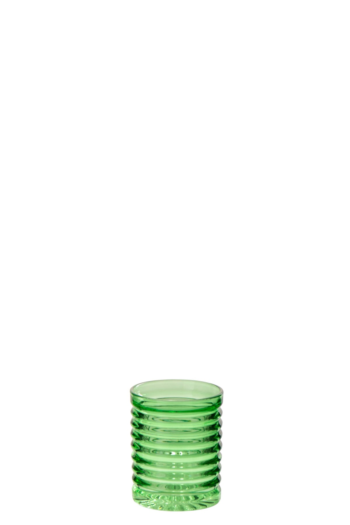 Vaso de agua J-Line de 28 cl, verde acanalado