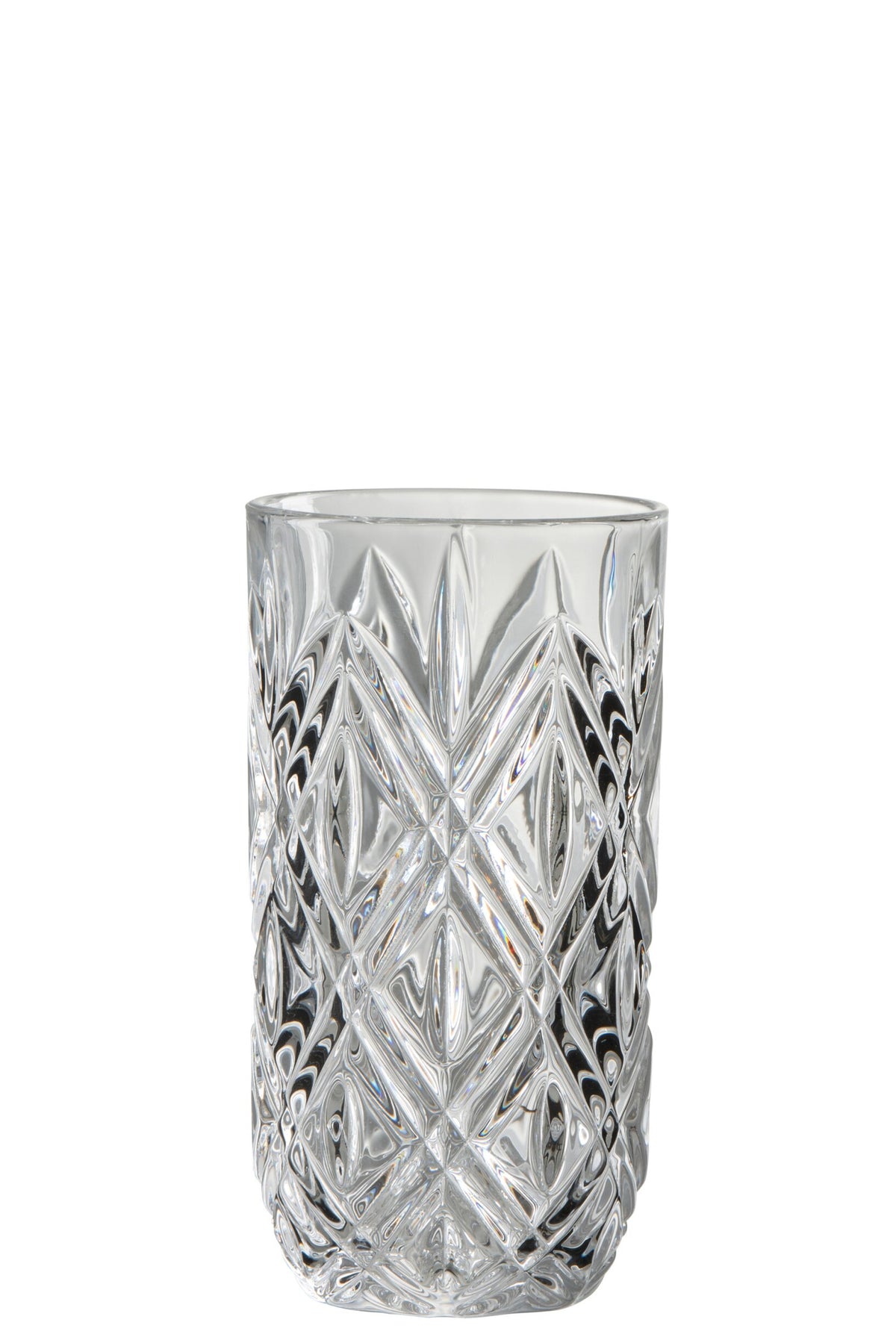 Vaso de agua Anna de J-Line, 35 cl, alto y transparente