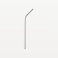 Bar Professional Pajita de acero inoxidable curvada 6 mm, 21 cm