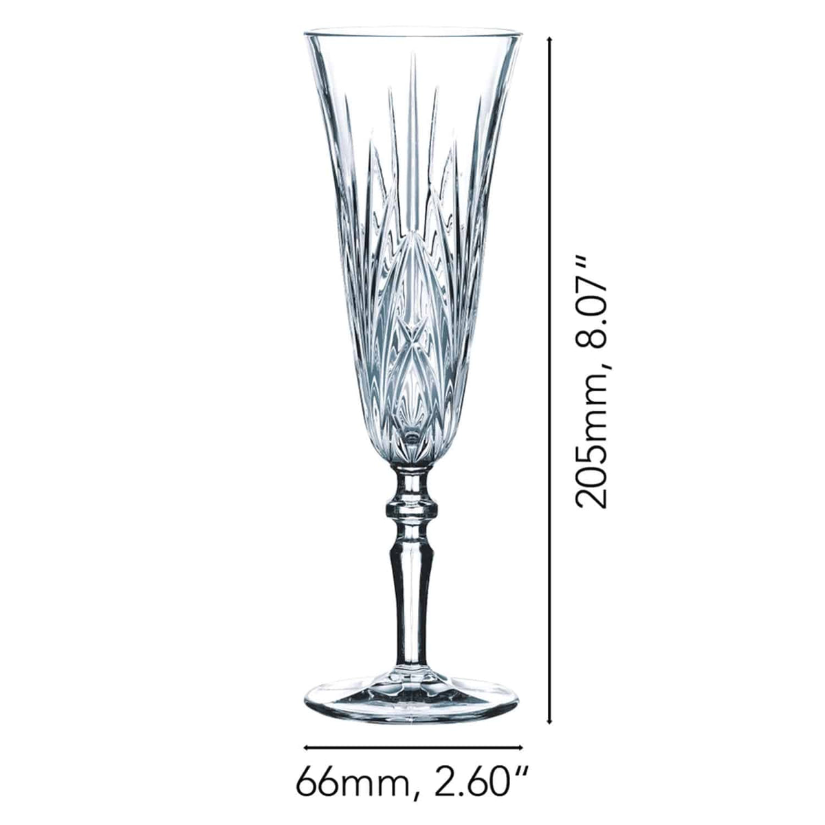 Nachtmann Palais Champagneglas / Flute 14 Cl - 24 Stuks - Glazen.nl