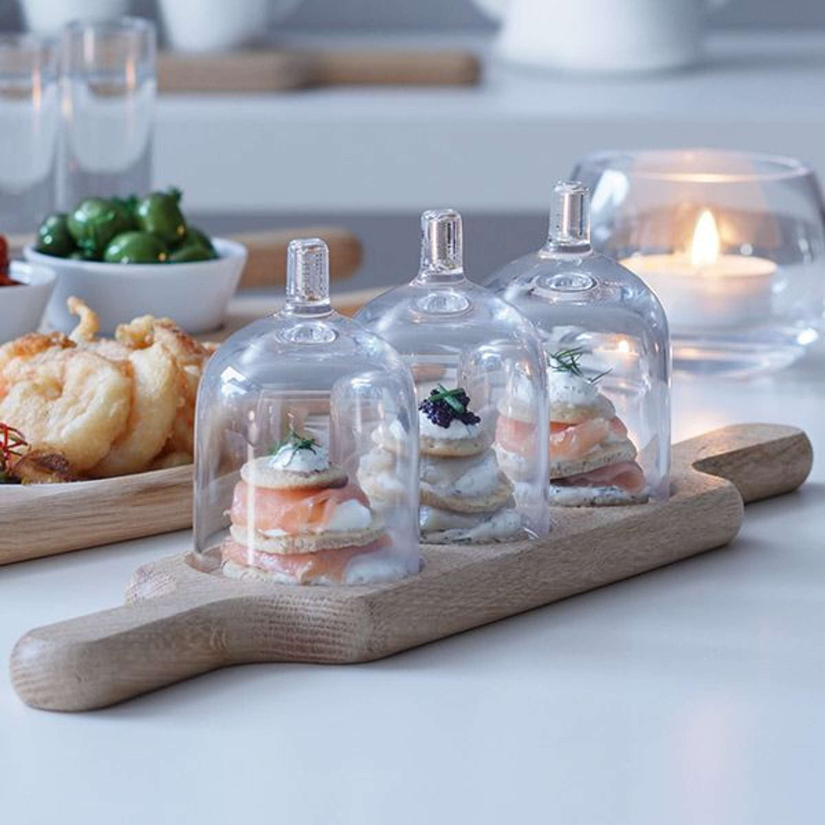 L.S.A. Paddle Vodka Set with Serving Board - 6 Pieces