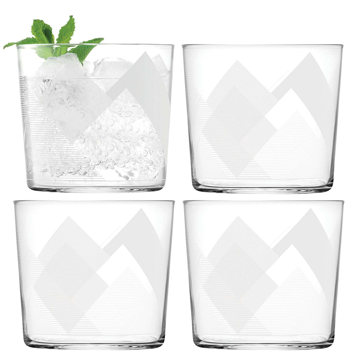 L.S.A. Peaks Tumbler 31 Cl White - 4 Pieces