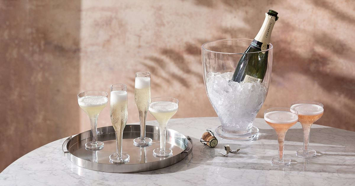 L.S.A. Epoque Champagne Glass 17 Cl - 2 Pieces