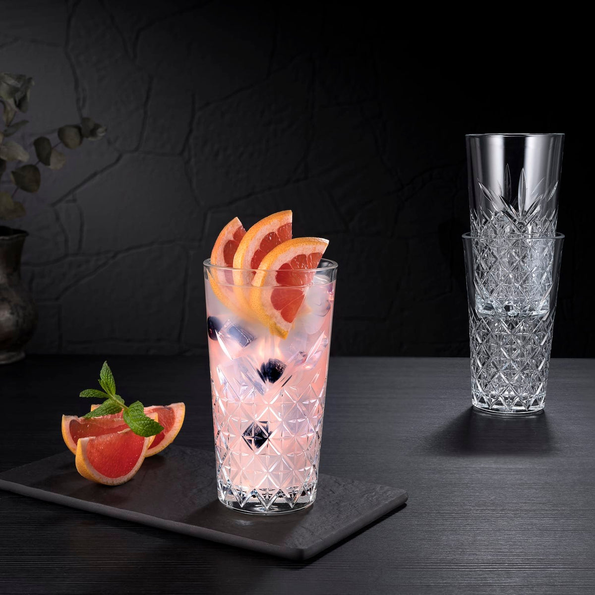 Pasabahce Timeless Longdrinkglas 35,5 Cl Stapelbaar - 6 Stuks - Glazen.nl