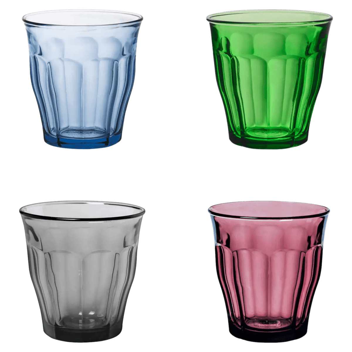 Duralex Picardie Tumbler 4-Kleurig - 4 Stuks - Glazen.nl