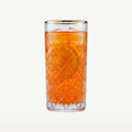 Pasabahce Timeless vaso de tubo de 45 Cl con borde dorado - 4 unidades