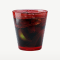 Bormioli Rocco Capri vaso bajo 37 Cl rojo - 6 unidades