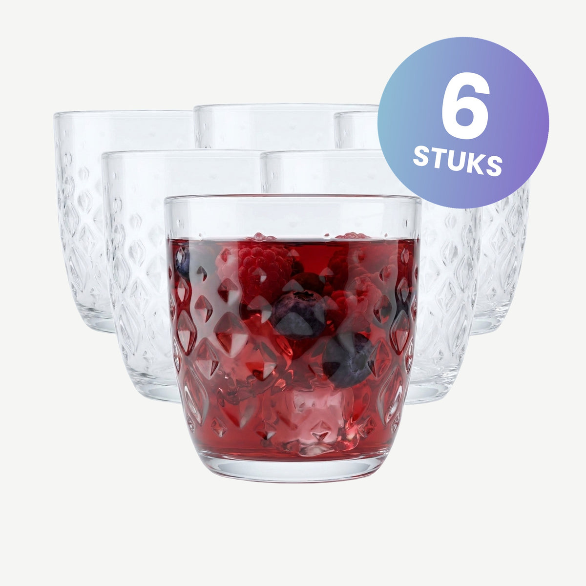 Bormioli Rocco Glit Tumbler 29,5 Cl - set van 6 glazen