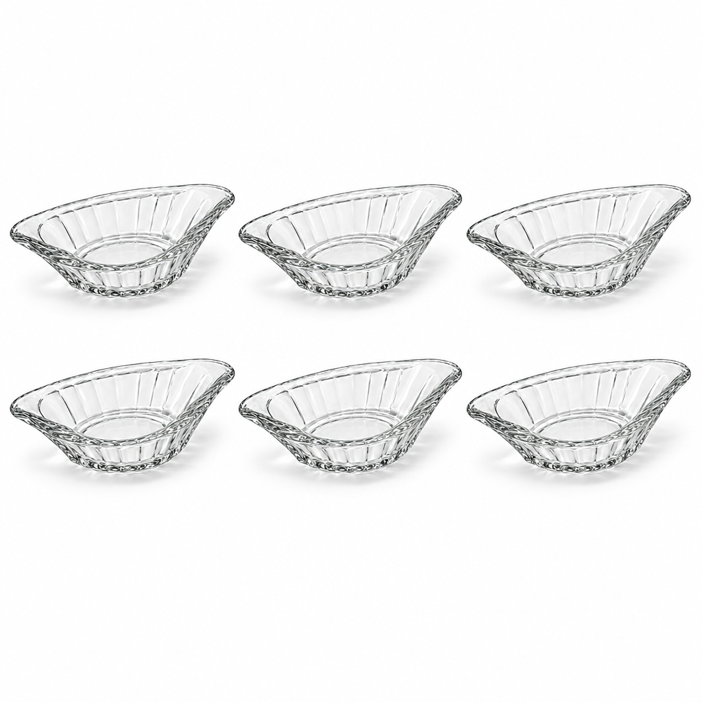 Royal Leerdam Julian Banana Split Schaal 22,8 cm Transparant - 6 Stuks set