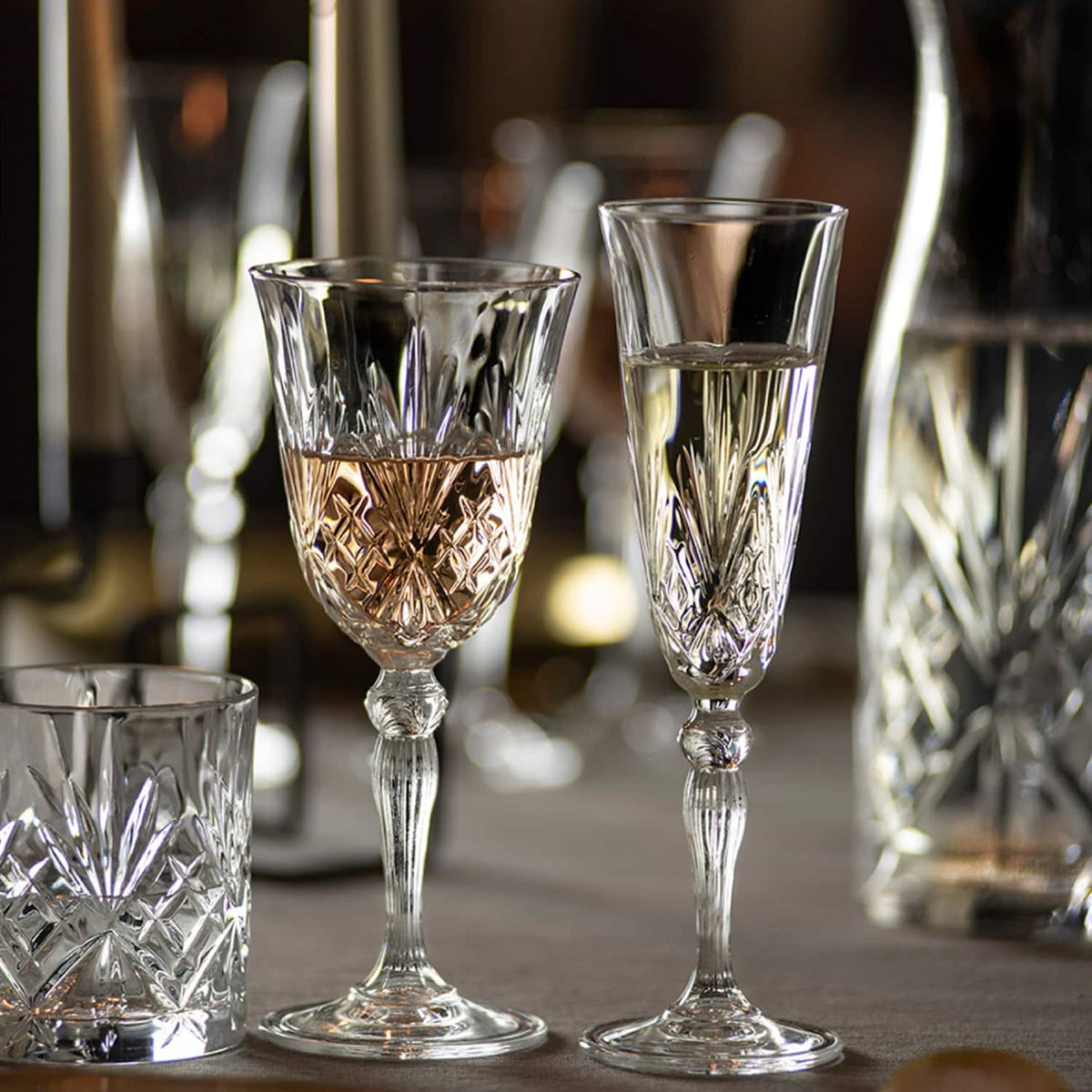 RCR Melodia Glazenset 18 - Delig (Wijnglazen - Champagneglazen - Tumblers) - Glazen.nl