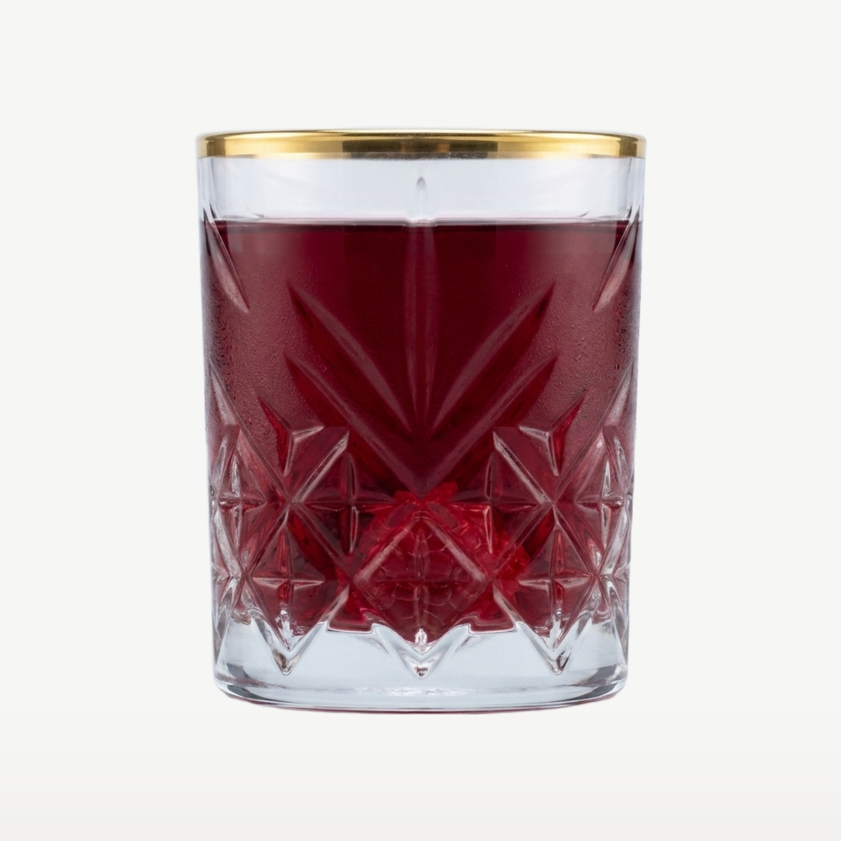 Pasabahce Timeless Borrelglas 6,2 Cl Gouden Rand - 4 Stuks - Glazen.nl