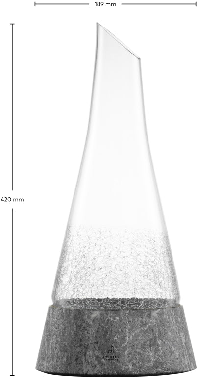 Zwiesel Glas Symbiosis decantador de 75 Cl con base de piedra