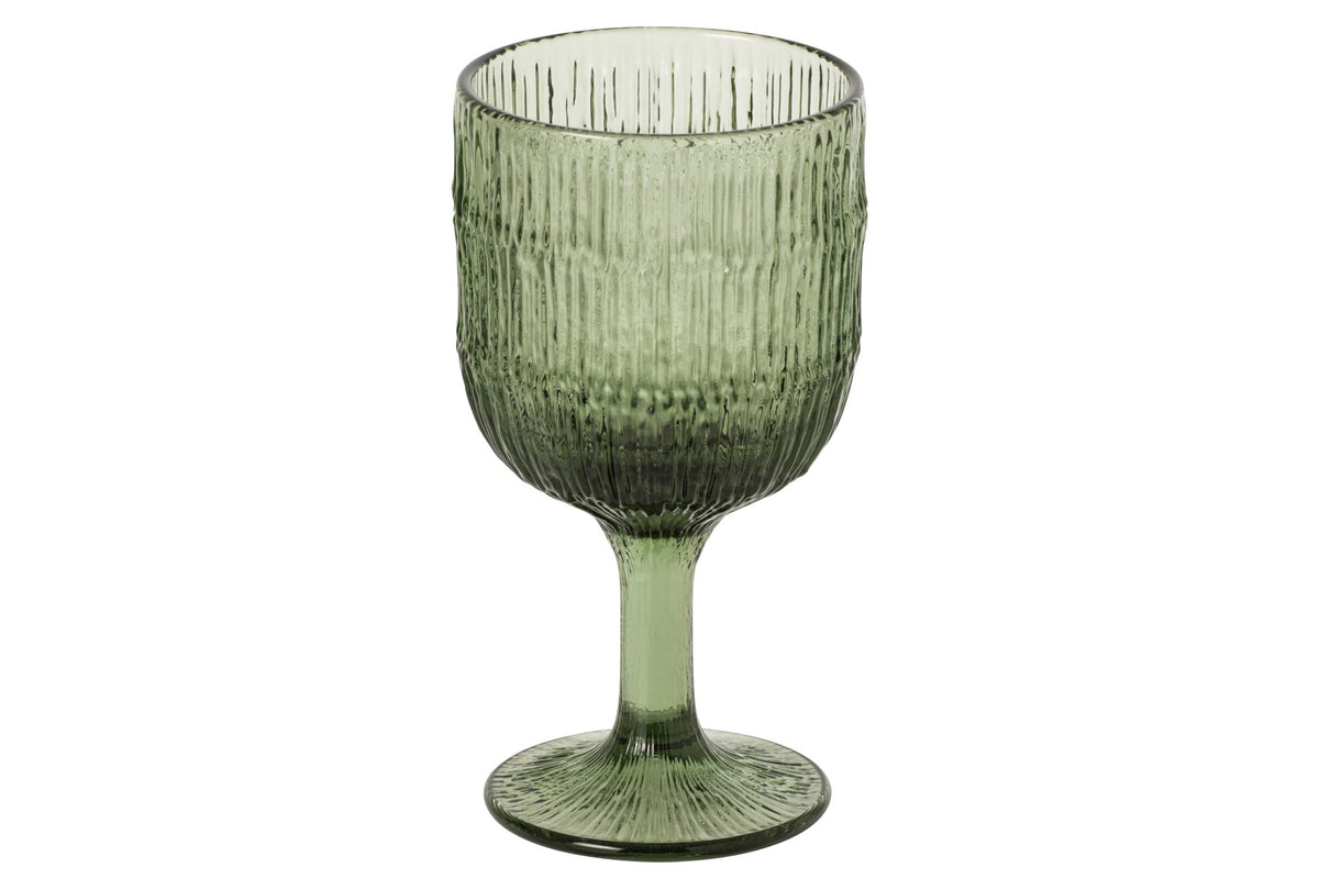 J-Line Wine Glass Green