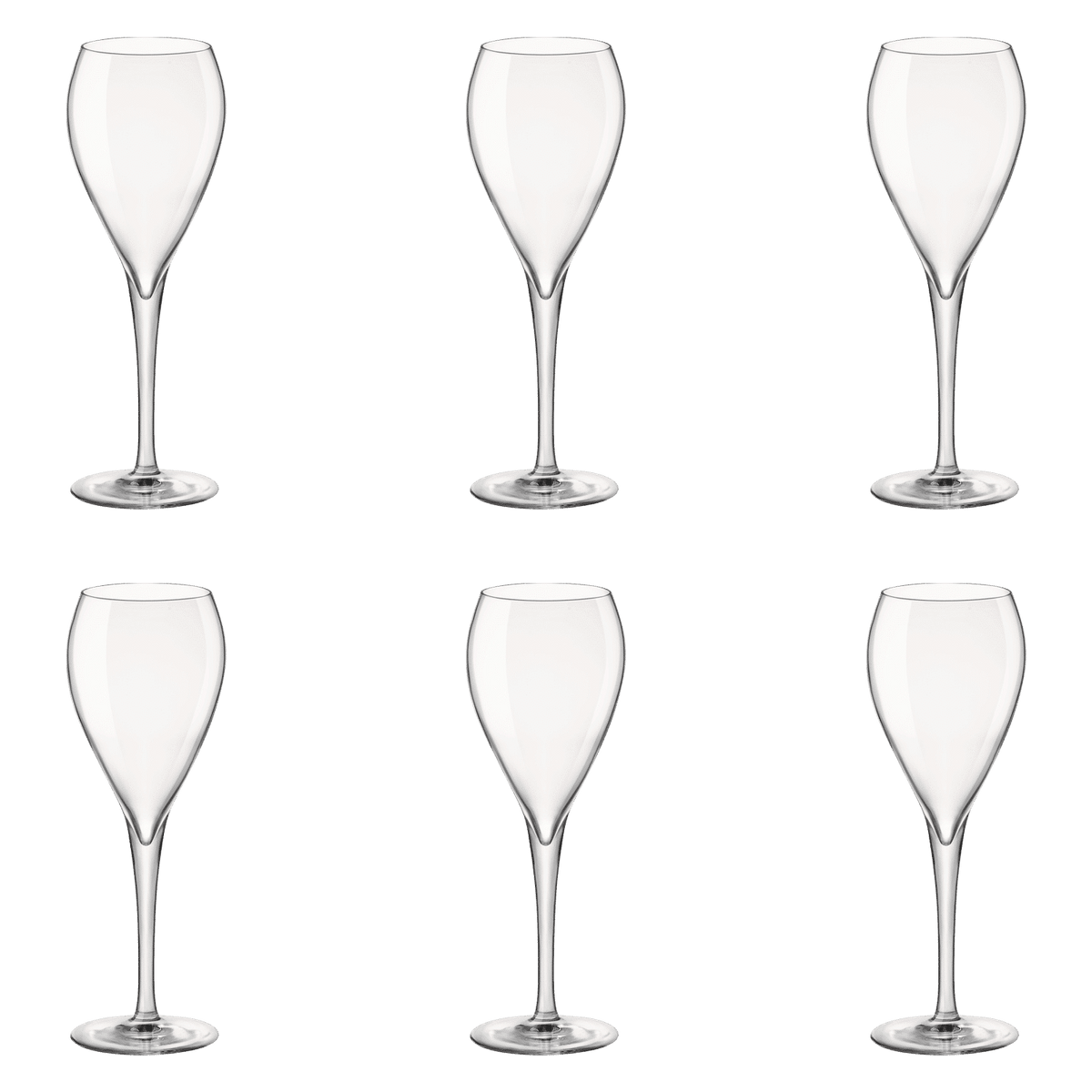 Bormioli Rocco Tre Sensi Champagneglas / Flute 15 Cl - 6 Stuks - Glazen.nl