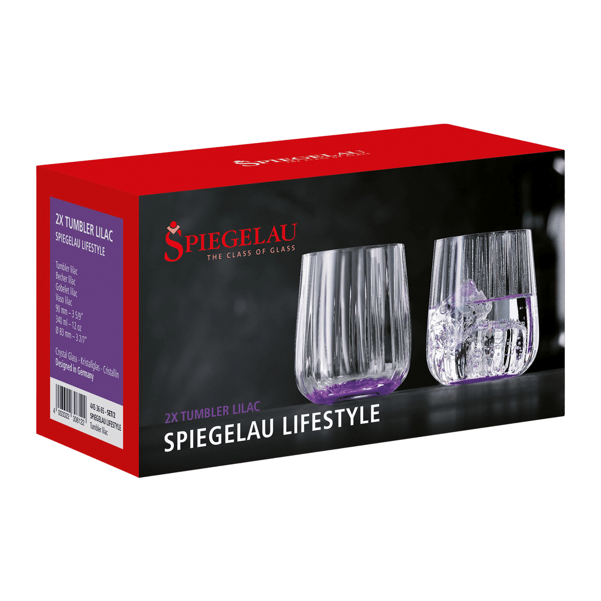 Spiegelau Lifestyle Tumbler 34 Cl Paars - 12 Stuks - Glazen.nl