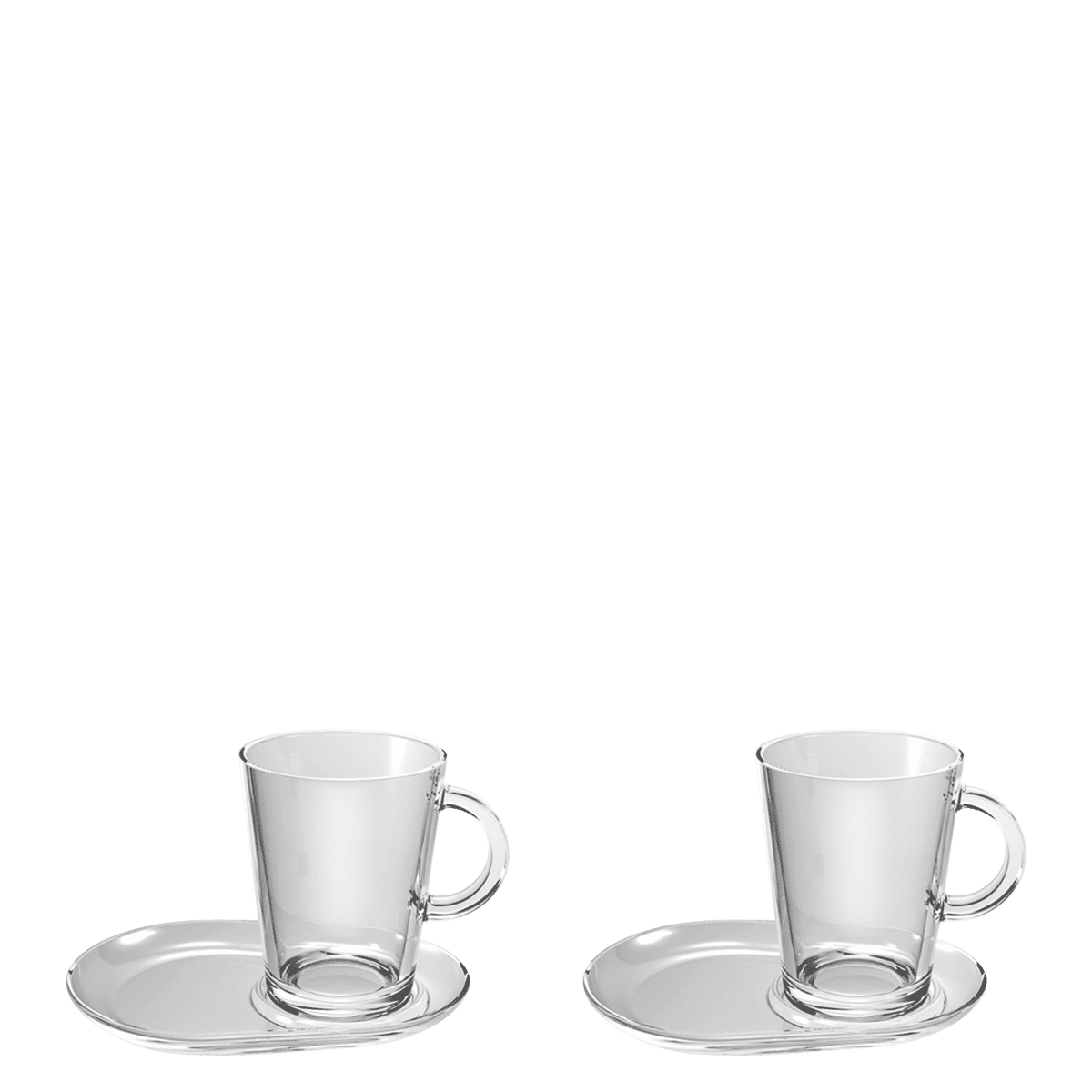 Pasabahce Tribeca Theeglas 40 Cl En Schotel Ovaal13X18,5 - 2 Stuks - Glazen.nl