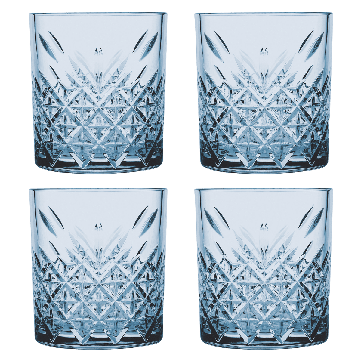Pasabahce Timeless Tumbler 35,5 Cl Blauw - 4 Stuks - Glazen.nl