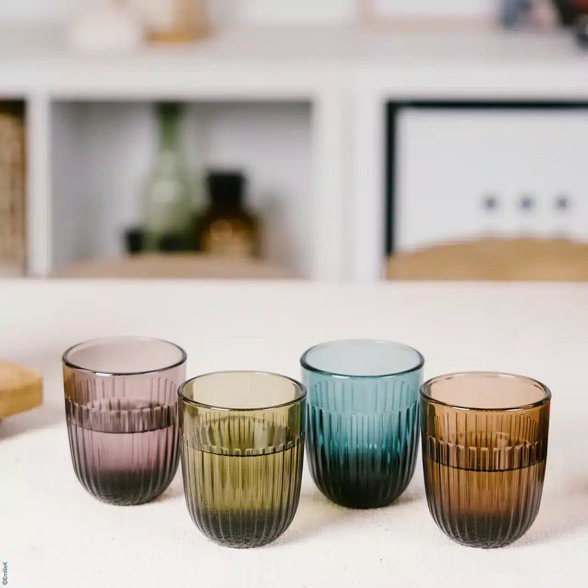 La Rochère Ouessant Tumblers 26 Cl Assorti - 4 Stuks - Glazen.nl