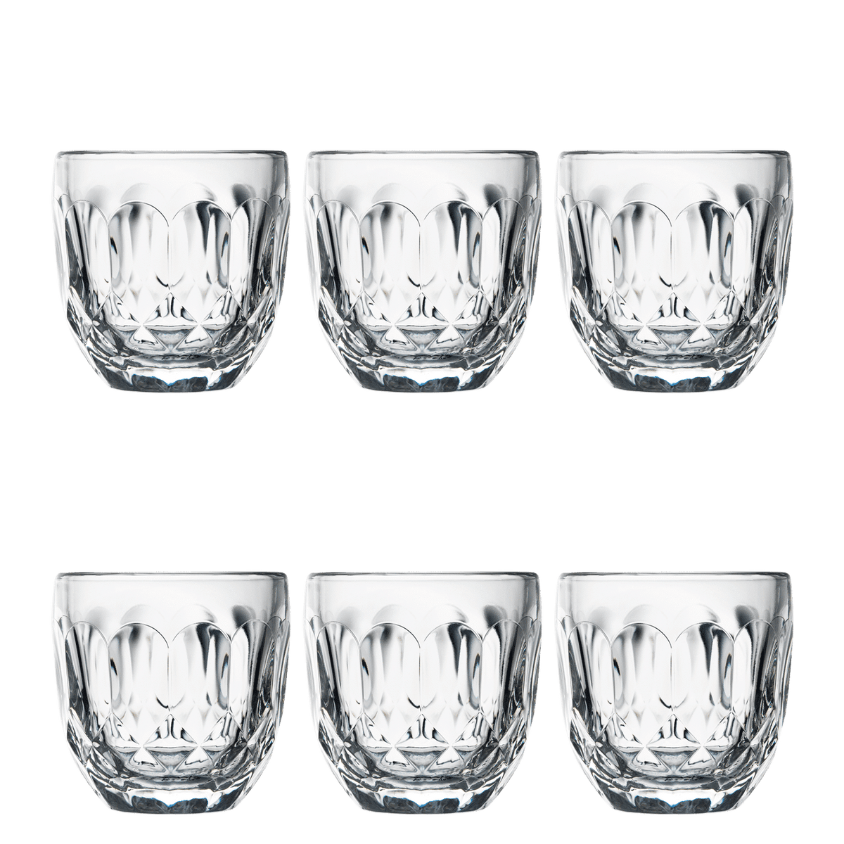 La Rochère Facettes Espressoglas 10 cl - 6 Stuks - Glazen.nl