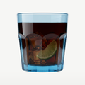 Bormioli Rocco Rock Bar vaso bajo 27 Cl Azul - 6 unidades