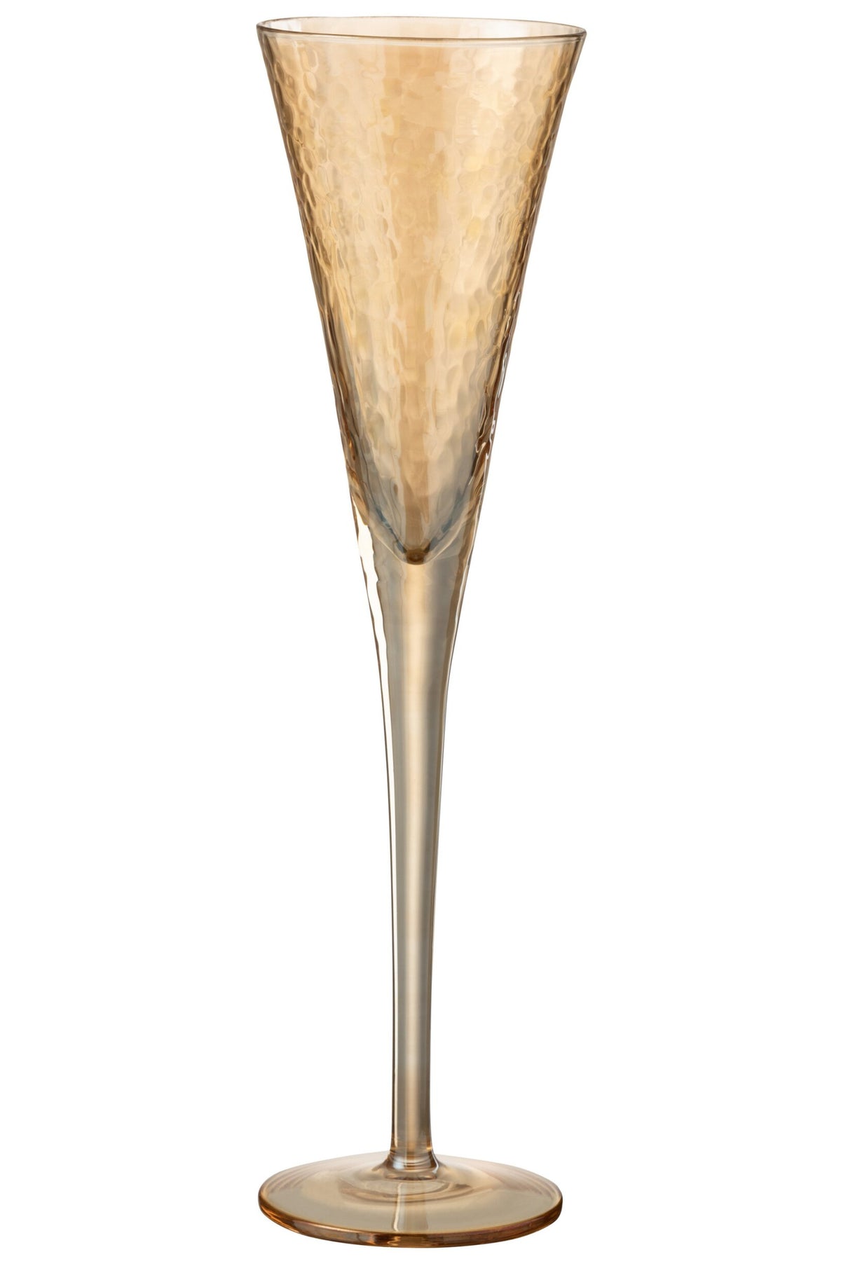 Copa de champán J-Line de 15 cl, ámbar irregular