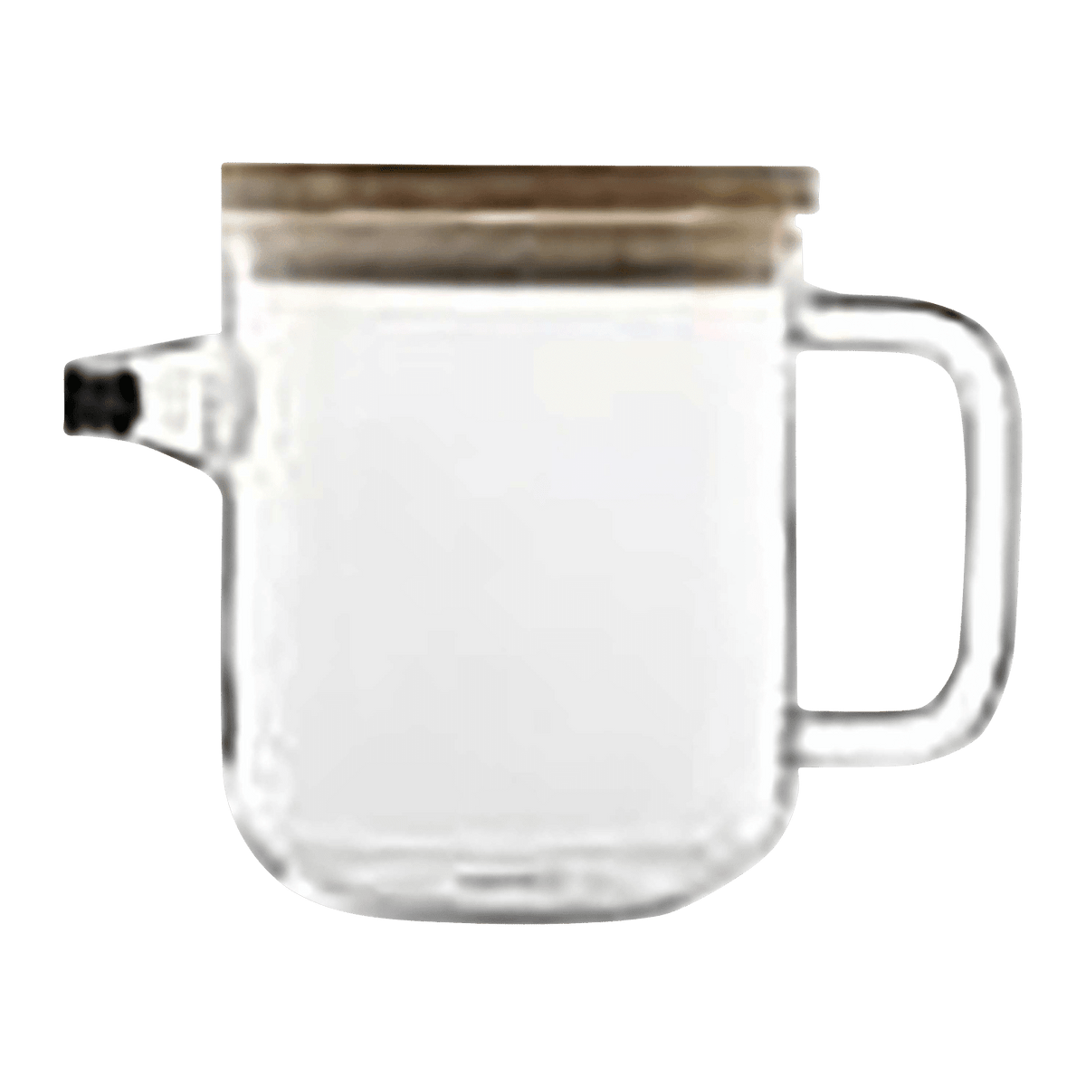 Luigi Bormioli Thermic Glass Theepot 1L Anti - Drip Met Bamboe Deksel - Glazen.nl