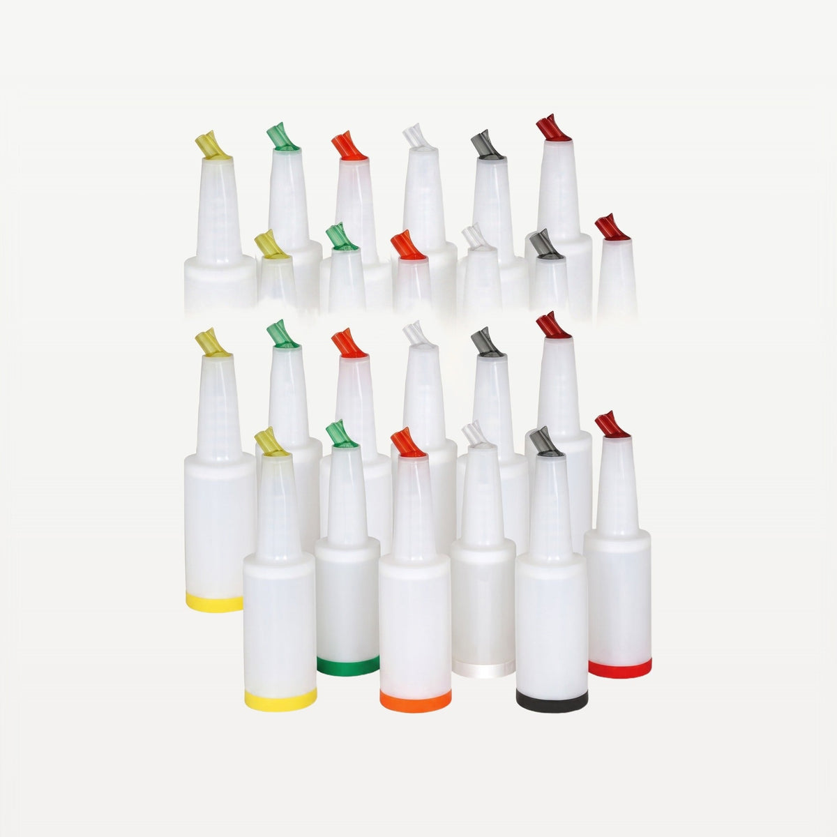 Bar Professional Save & Pour Schenkflessen Mixed Colors 12-Delig
