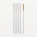 Bar Professional set de pajitas de vidrio de 14 cm con cepillo de limpieza