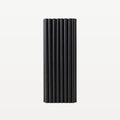 Barra profesional Rietje reutilizable negra de 14 cm - 200 unidades