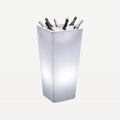 Bar Professional Enfriador de vino Totem con LED blanco cuadrado de 100 cm