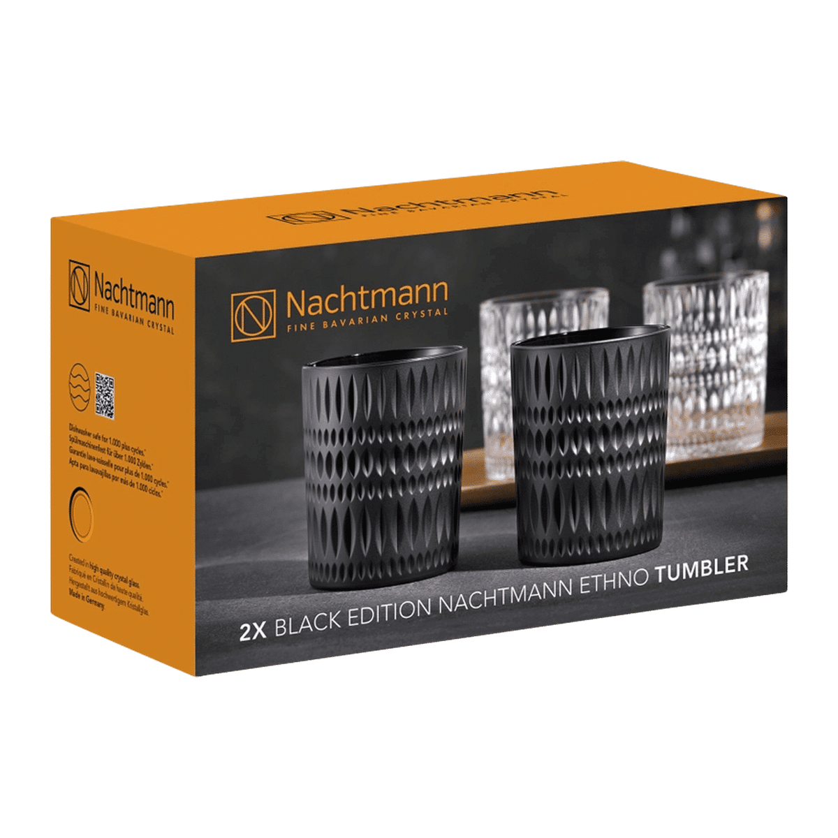 Nachtmann Ethno Tumbler 30,4 Cl Zwart - 12 Stuks - Glazen.nl