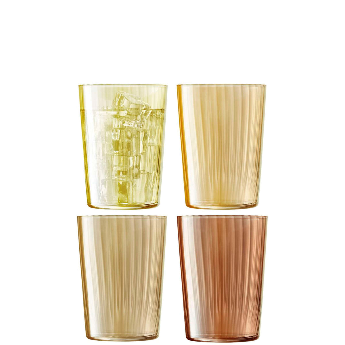 L.S.A. vaso Tumbler Gems 56 Cl surtido ámbar - 4 unidades